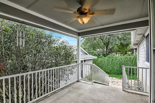 Balcony featuring ceiling fan | Image 28