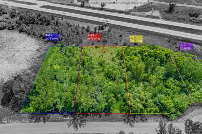 8 - View from the North with Approximate Lot Lines | Image 9