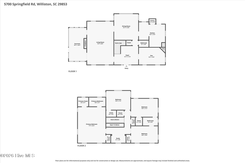 5700 Springfield Rd, Williston, SC, 29853-1916 | Card Image