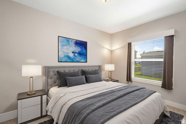 Carpeted bedroom featuring baseboards | Image 10