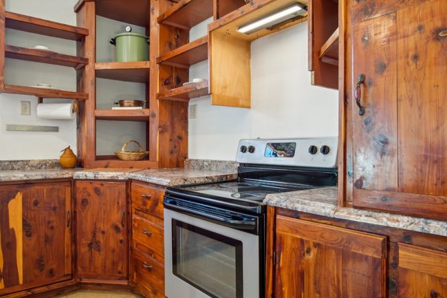 Cool open shelving in the kitchen. | Image 7