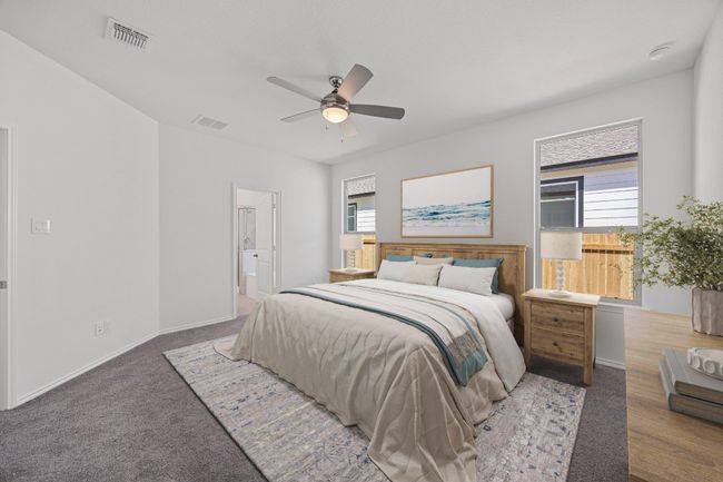 Virtually staged primary bedroom | Image 15