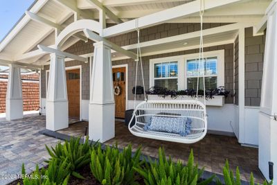 Shaded front porch with swing | Image 3