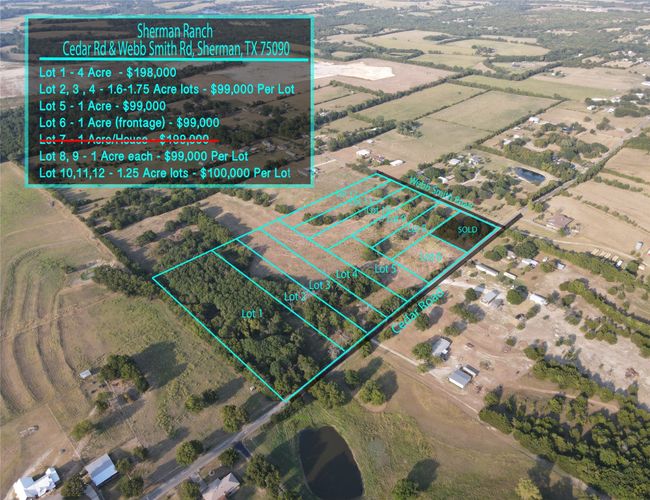 Lot 8 Webb Smith Rd, Home with 0 bedrooms, 0 bathrooms and null parking in Sherman TX | Image 7