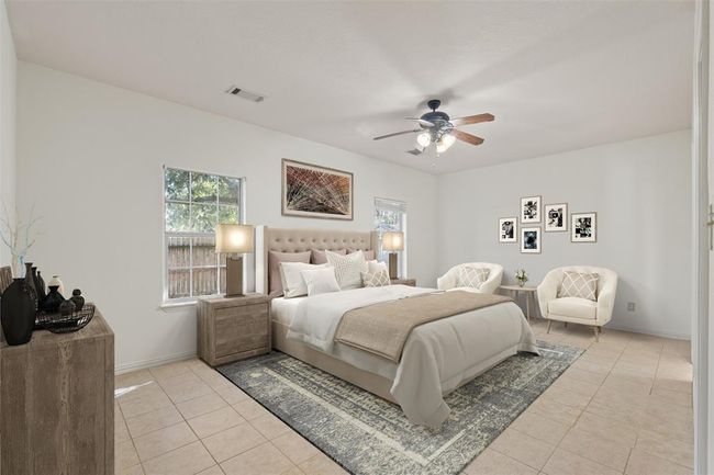 The primary bedroom has been virtually staged so that you can see its full potential. | Image 24