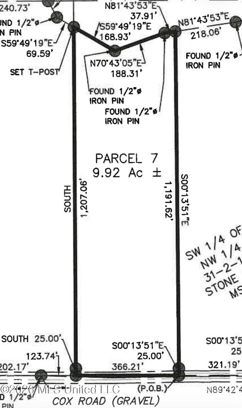 Parcel 7 Cox Road, Wiggins, MS, 39577 | Card Image