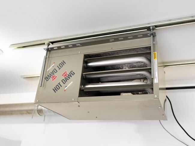 Heater in 24x24 attached garage. | Image 52
