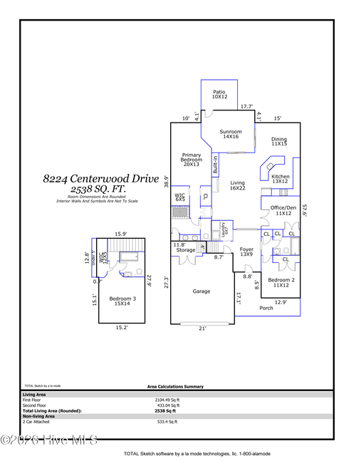 8224 Centerwood Dr, Leland, NC, 28451-2570 | Card Image