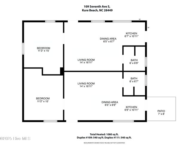 109 S Seventh Ave, House other with 2 bedrooms, 2 bathrooms and null parking in Kure Beach NC | Image 13