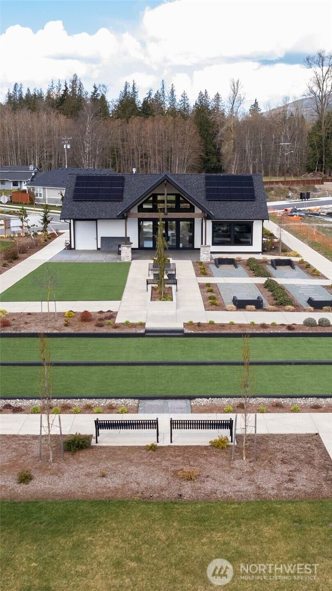 Clubhouse has bocce ball pits, horseshoe pits and an area for lawn games. There is a pickleball court at the other end of the almost one acre park. | Image 35