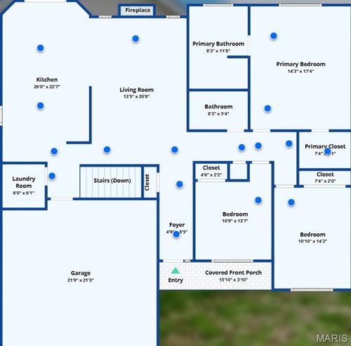 2212 Hunters Point Dr, Granite City, IL, 62040-3147 | Card Image