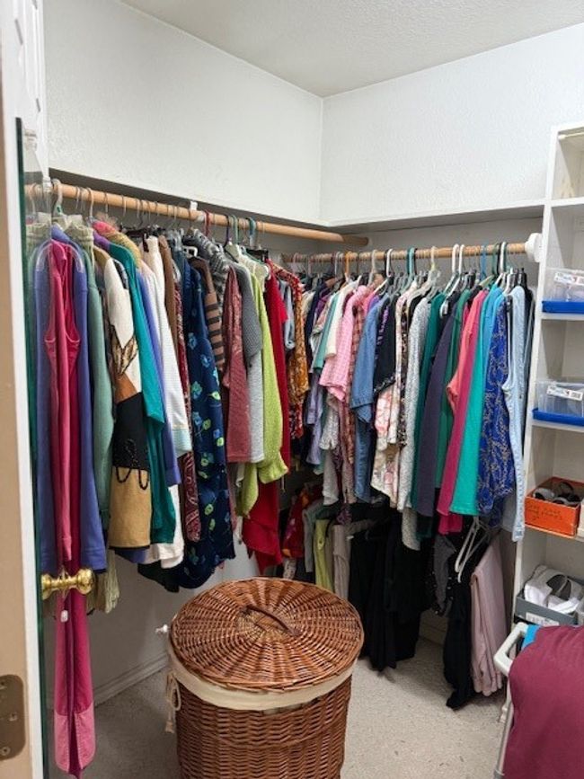 Walk in closet featuring carpet | Image 25