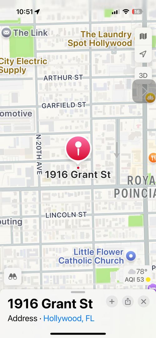 1-2-1916 Grant Street, Hollywood, FL, 33020 | Card Image