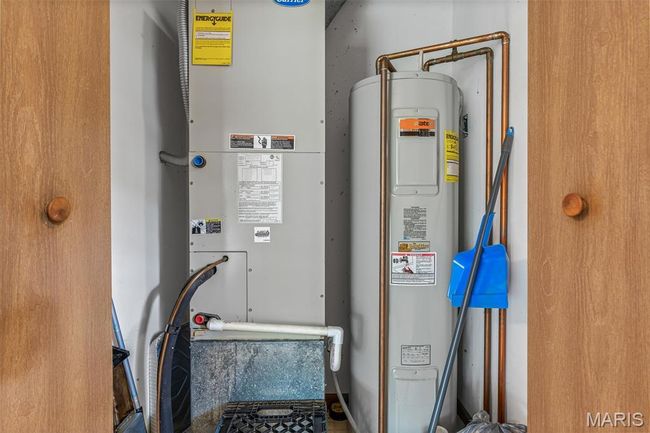 Utilities with electric water heater and heating unit | Image 36