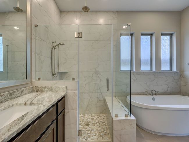Master Bath with gorgeous stonework in shower | Image 21