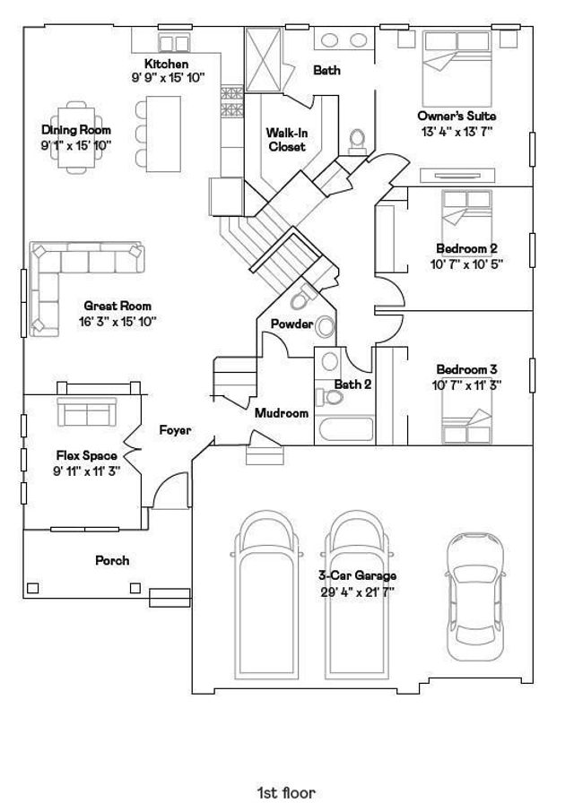 Foster floorplan. | Image 19