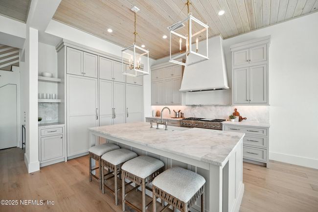 Custom Kitchen, Sub Zero Fridge, Freezer, Wolf 48" Range, T & G Ceiling | Image 6