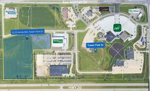 +/- 12.23 Acres Tower Park Drive, Waterloo, IA, 50701 | Card Image