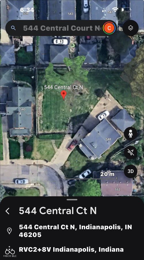 544 Central Ct N, Indianapolis, IN, 46205-3714 | Card Image