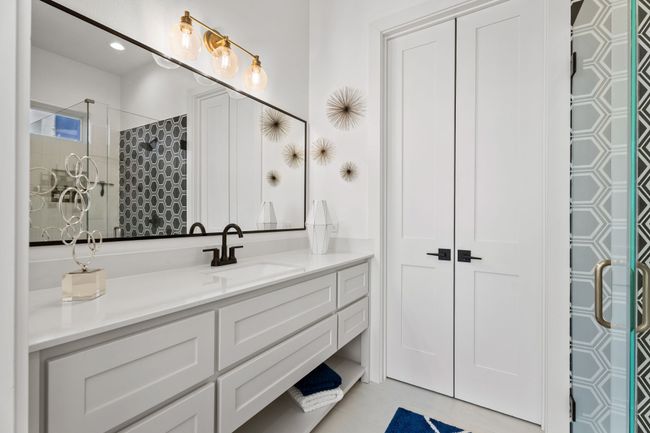 Full bath featuring vanity and a tile shower | Image 24