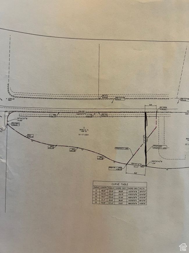 Survey map / technical document-Updated boundary line. | Image 15