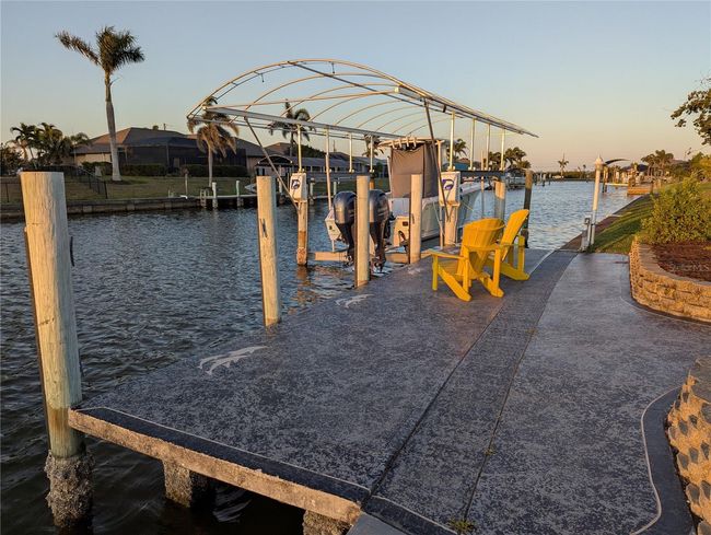 7x30 Concrete Dock w 10K Boat Lift | Image 8