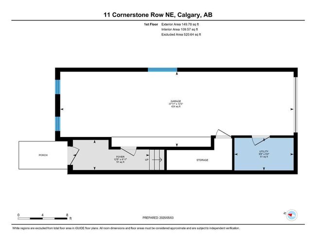 11 Cornerstone Row Ne, Townhouse with 3 bedrooms, 3 bathrooms and 2 parking in Calgary AB | Image 43