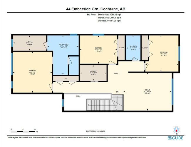 44 Emberside Green, House other with 3 bedrooms, 3 bathrooms and 4 parking in Cochrane AB | Image 48