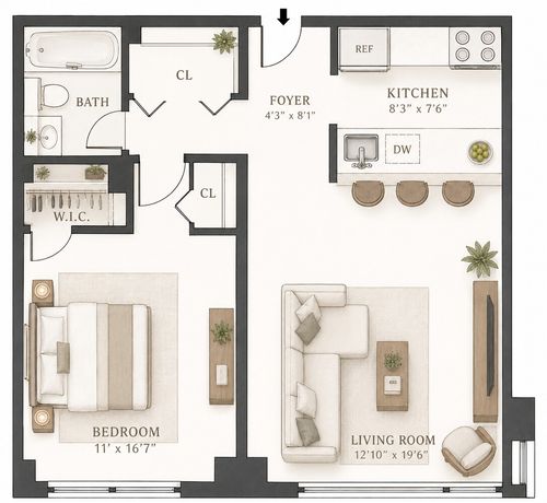 2s-393 W 49th St, New York, NY, 10019-7902 | Card Image