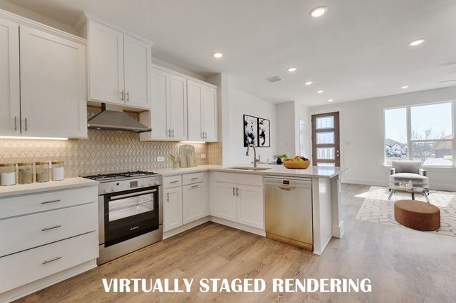 Beautiful finishes and thoughtful design make this kitchen stand out from the crowd! VIRTUALLY STAGED RENDERING | Image 7