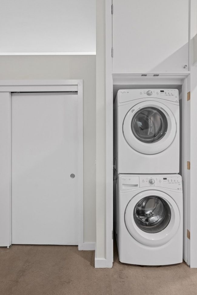 Laundry closet with stackable connections | Image 19