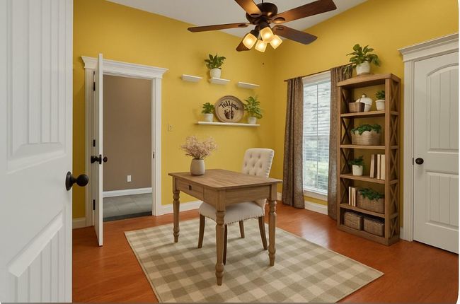 3rd Bedroom Virtually Staged as an Office. | Image 23