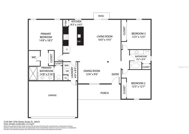 3176 Sw 127 Th St, House other with 3 bedrooms, 2 bathrooms and null parking in OCALA FL | Image 22
