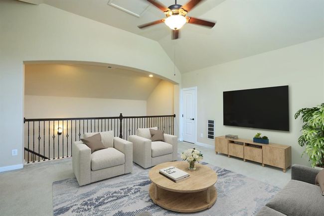 Stairway leads down to family room. | Image 37