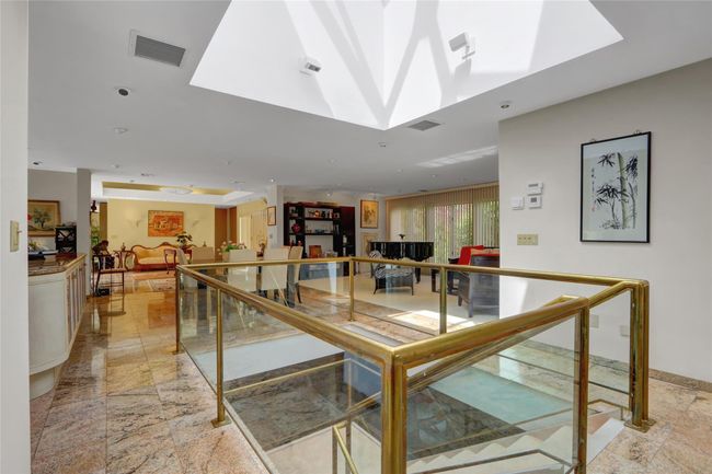Dining space featuring a skylight, visible vents, and baseboards | Image 18