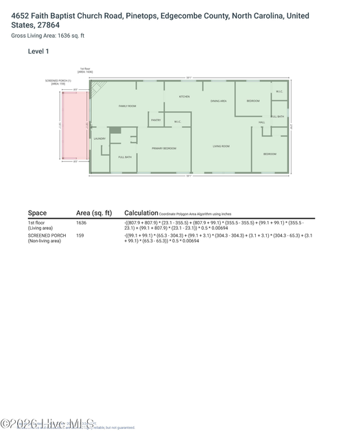 4652 Faith Baptist Church Rd, Pinetops, NC, 27864-7038 | Card Image