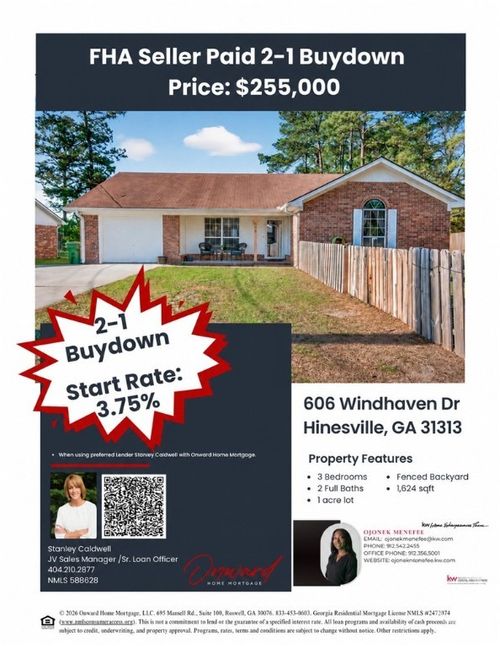 606 Windhaven Dr, Hinesville, GA, 31313-6424 | Card Image