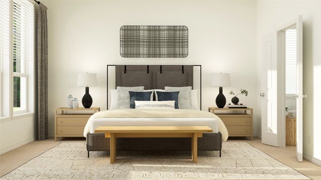 Bedroom with carpet flooring and multiple windows | Image 6