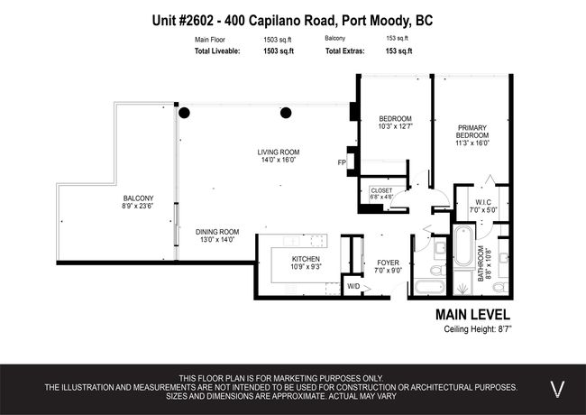 2602 - 400 Capilano Rd, Condo with 2 bedrooms, 2 bathrooms and 2 parking in Port Moody BC | Image 39