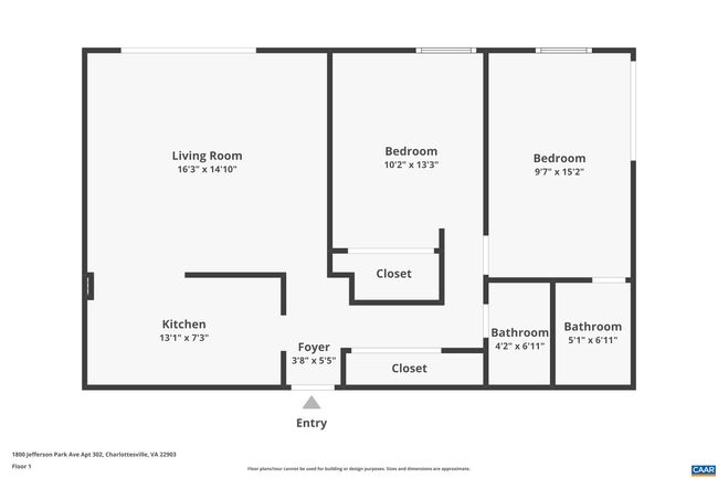 APT-302 - 1800 Jefferson Park Ave, Condo with 2 bedrooms, 2 bathrooms and null parking in CHARLOTTESVILLE VA | Image 15