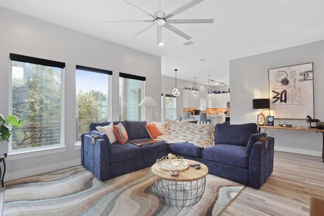 View of living room and kitchen. Beautiful views! | Image 8