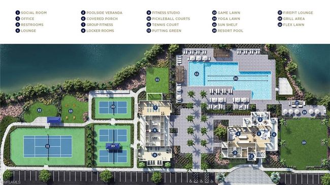 Amenity center map (virtual rendering) | Image 25