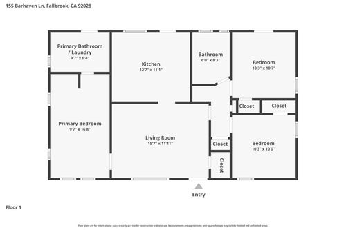 155 Barhaven Ln, Fallbrook, CA, 92028 | Card Image