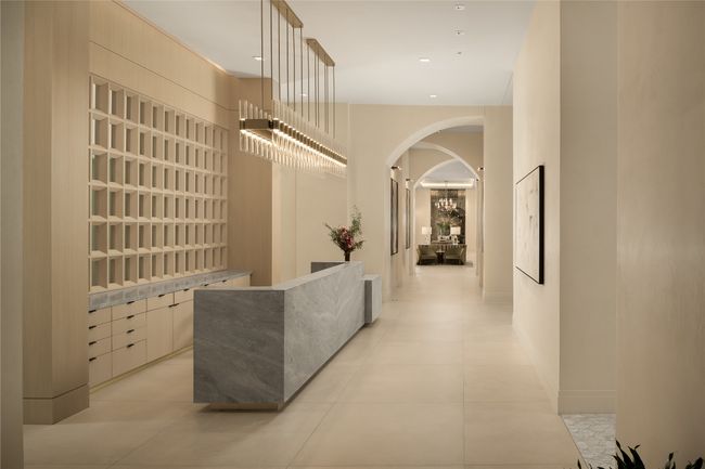 Hall with arched walkways and light tile patterned flooring | Image 30