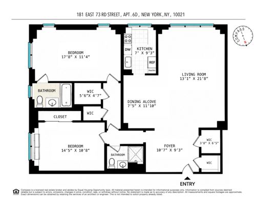 6d-181 E 73rd St, New York, NY, 10021-3514 | Card Image