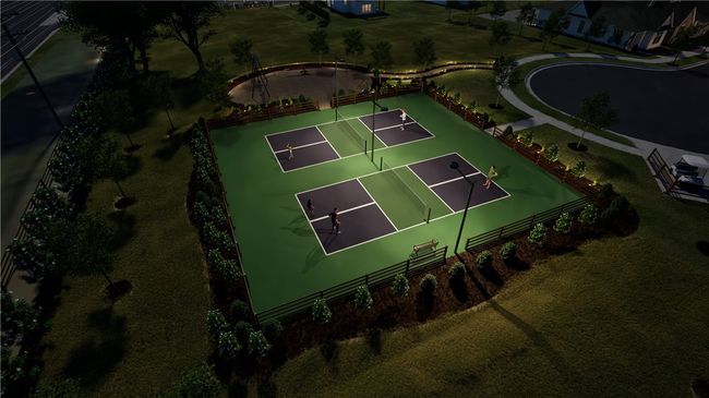 Phase 1 Amenities Pickleball - Evening | Image 19
