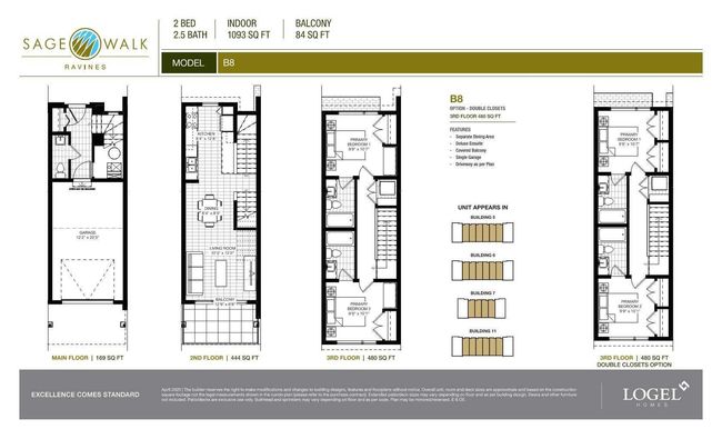 307 - 201 Sage Hill Heights Nw, Townhouse with 2 bedrooms, 3 bathrooms and 1 parking in Calgary AB | Image 10
