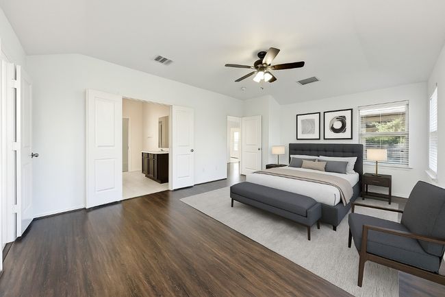 Virtually staged (with AI) primary bedroom. Imagine your furniture here | Image 22