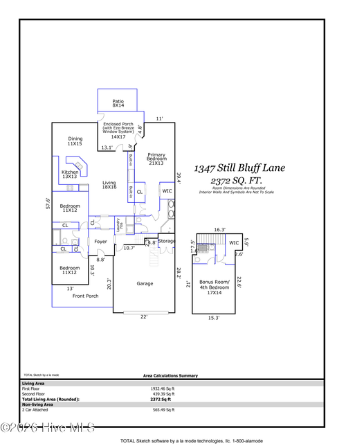 1347 Still Bluff Ln, Leland, NC, 28451-6200 | Card Image