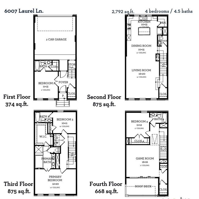 6007 Laurel St, Townhouse with 4 bedrooms, 5 bathrooms and null parking in Dallas TX | Image 38